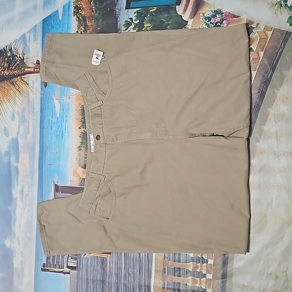 Talbots Chino High Waisted Khaki Pants Size 16L NWT - Picture 2 of 5